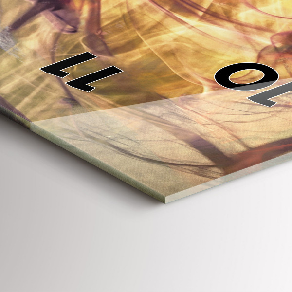 Ceas vertical de perete din sticlă Portretul unei femei