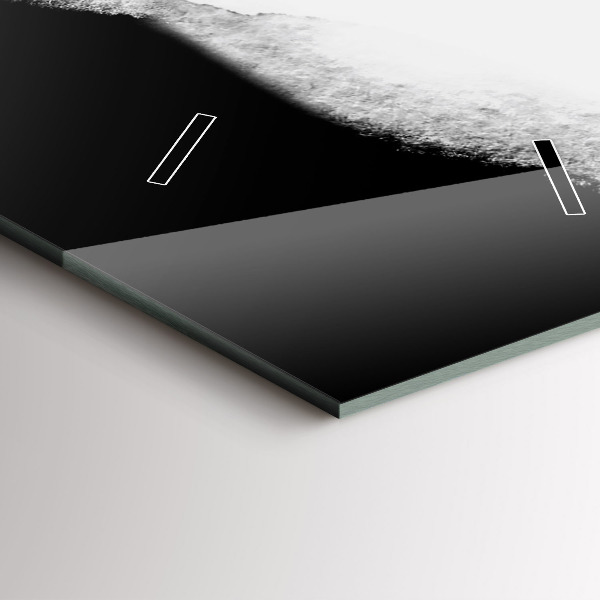 Ceas vertical de perete din sticlă Portretul unei femei