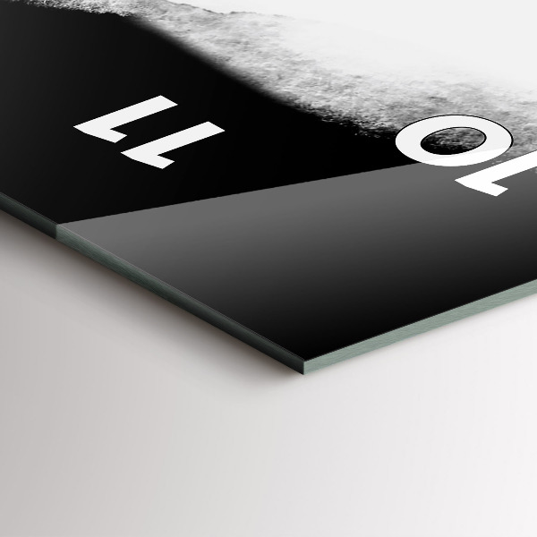 Ceas vertical de perete din sticlă Portretul unei femei