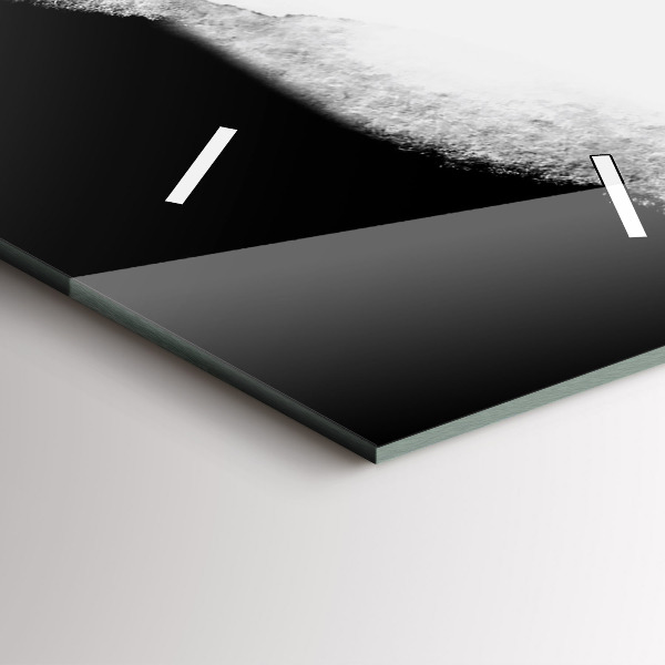 Ceas vertical de perete din sticlă Portretul unei femei