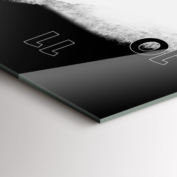 Ceas vertical de perete din sticlă Portretul unei femei