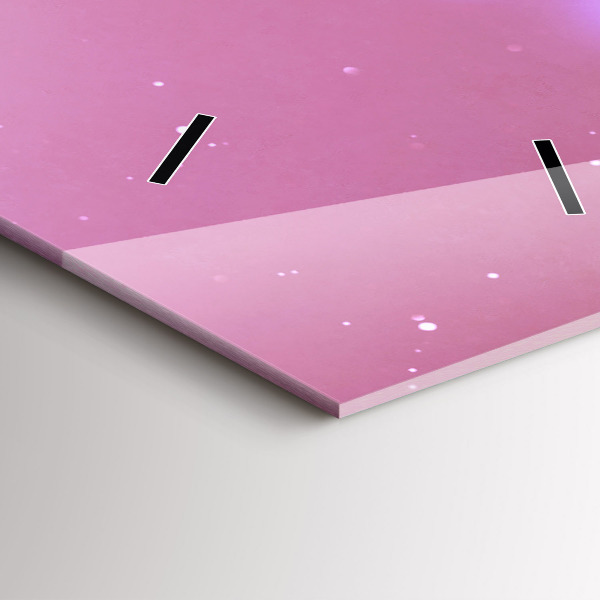 Ceas vertical de perete din sticlă Carte abstractă