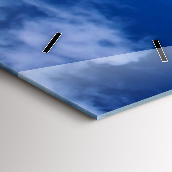 Ceas vertical de perete din sticlă Far