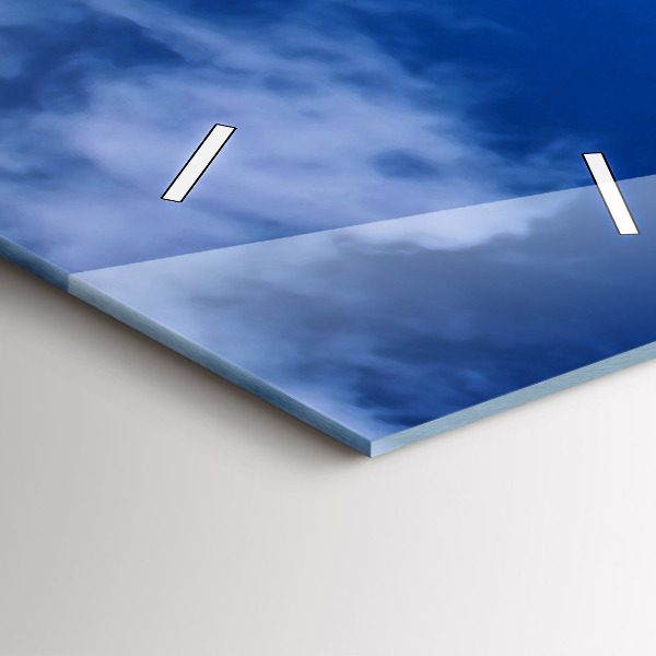 Ceas vertical de perete din sticlă Far