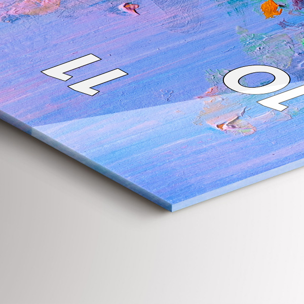 Ceas vertical de perete din sticlă Flori într-o vază