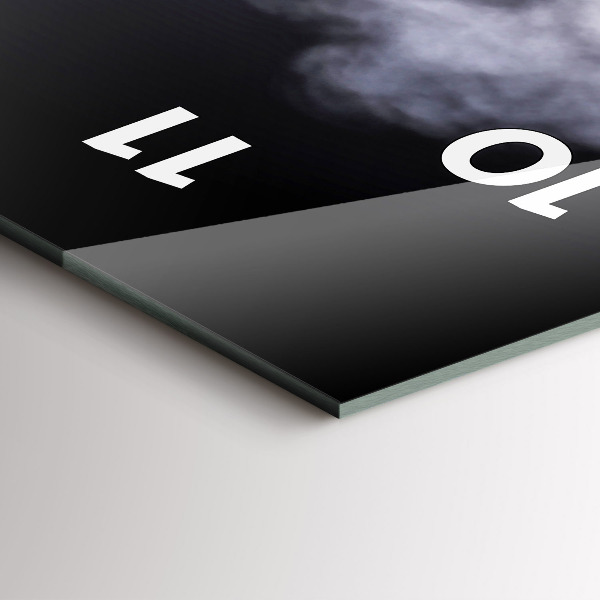 Ceas vertical de perete din sticlă Veche mașină de epocă