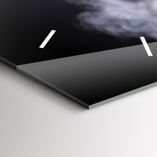 Ceas vertical de perete din sticlă Veche mașină de epocă