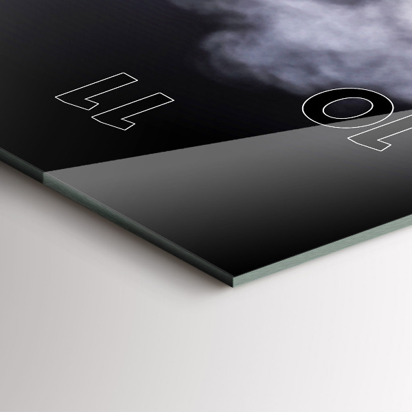 Ceas vertical de perete din sticlă Veche mașină de epocă