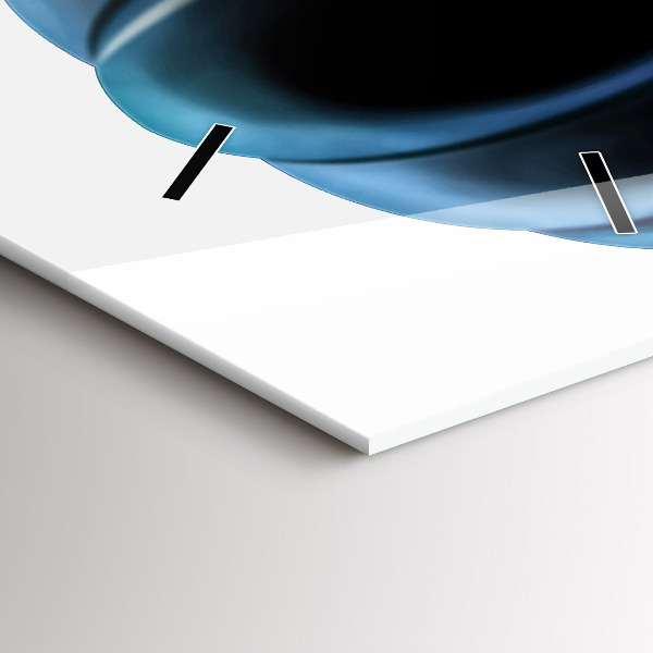 Ceas vertical de perete din sticlă Balon pe cer