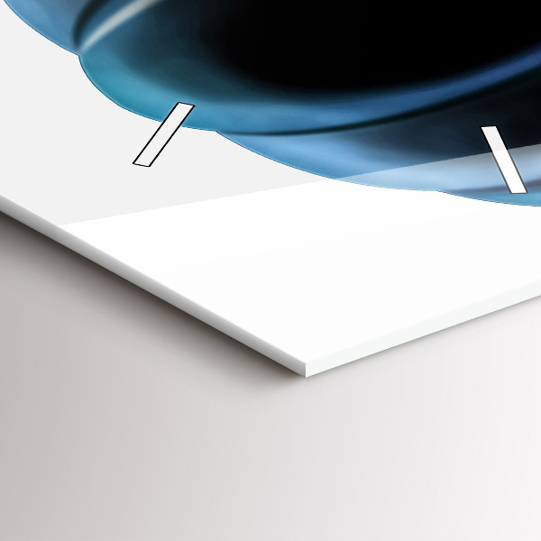 Ceas vertical de perete din sticlă Balon pe cer