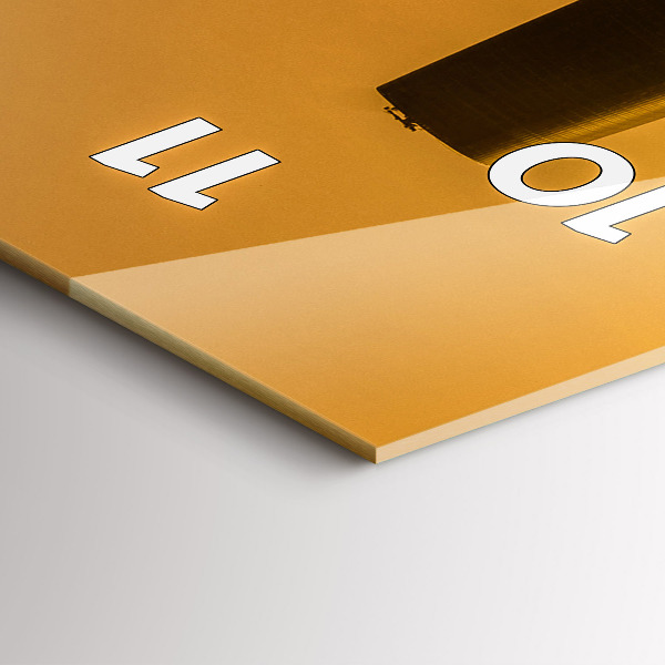 Ceas vertical de perete din sticlă Râul Zhujiang