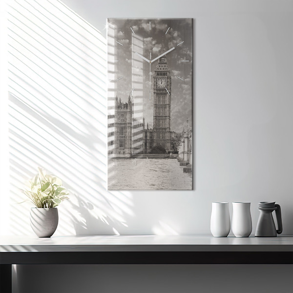 Ceas vertical de perete din sticlă Londra Anglia Big Ben