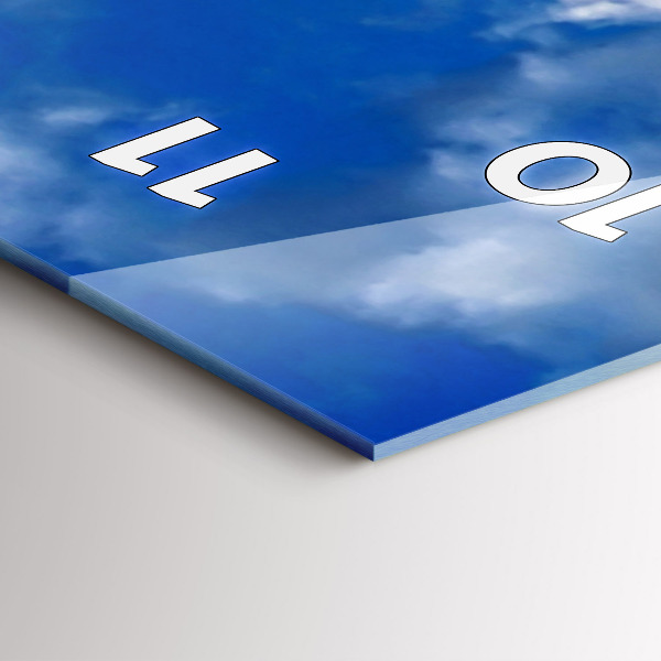 Ceas vertical de perete din sticlă Turnul Eiffel din Franța