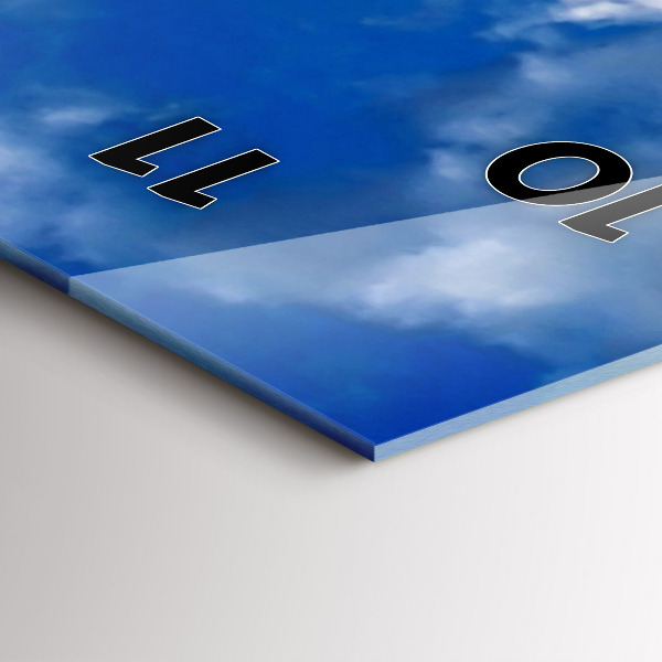 Ceas vertical de perete din sticlă Turnul Eiffel din Franța