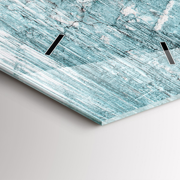 Ceas vertical de perete din sticlă Abstracția texturii uleiului