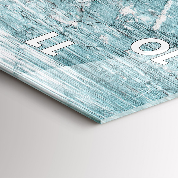 Ceas vertical de perete din sticlă Abstracția texturii uleiului