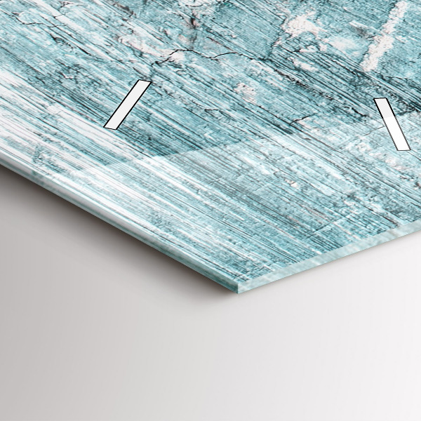 Ceas vertical de perete din sticlă Abstracția texturii uleiului