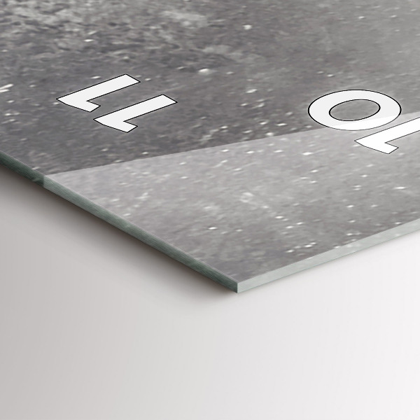 Ceas vertical de perete din sticlă Elefant