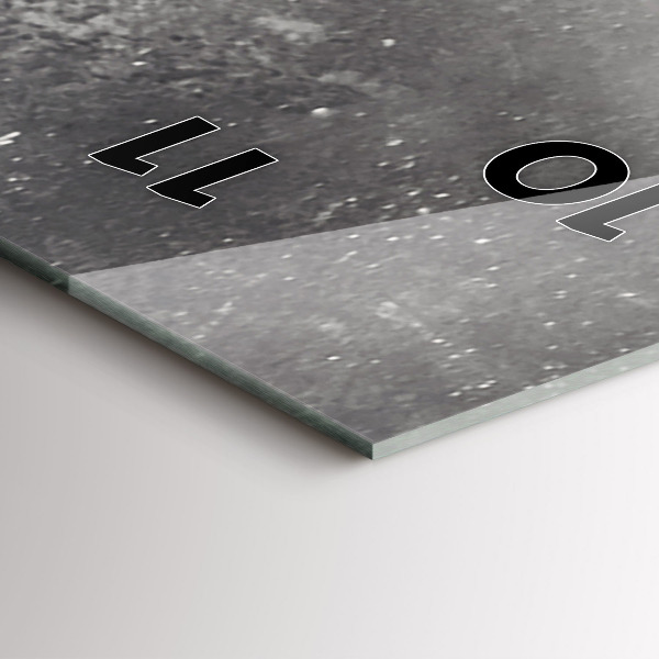 Ceas vertical de perete din sticlă Elefant