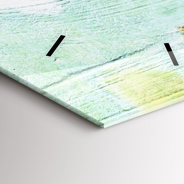 Ceas vertical de perete din sticlă Oameni pe scară