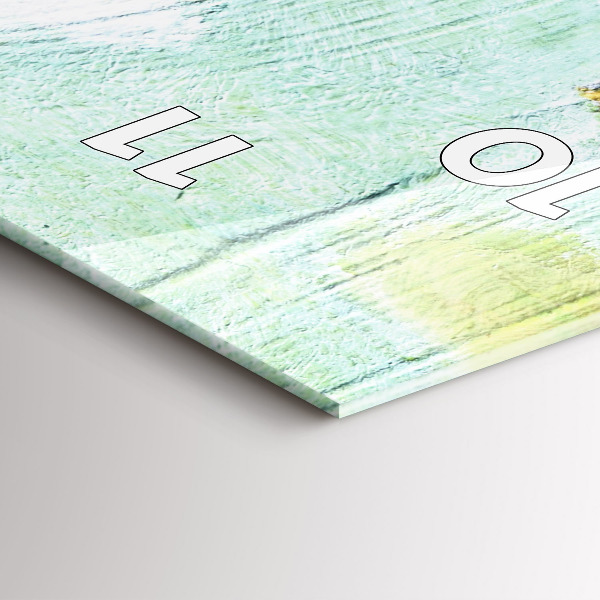 Ceas vertical de perete din sticlă Oameni pe scară