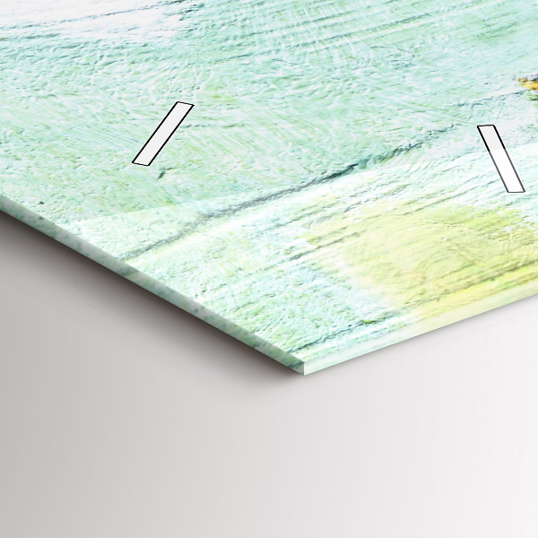 Ceas vertical de perete din sticlă Oameni pe scară