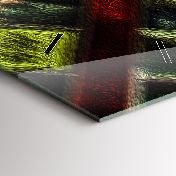 Ceas vertical de perete din sticlă Taxiuri din New York