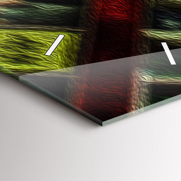 Ceas vertical de perete din sticlă Taxiuri din New York