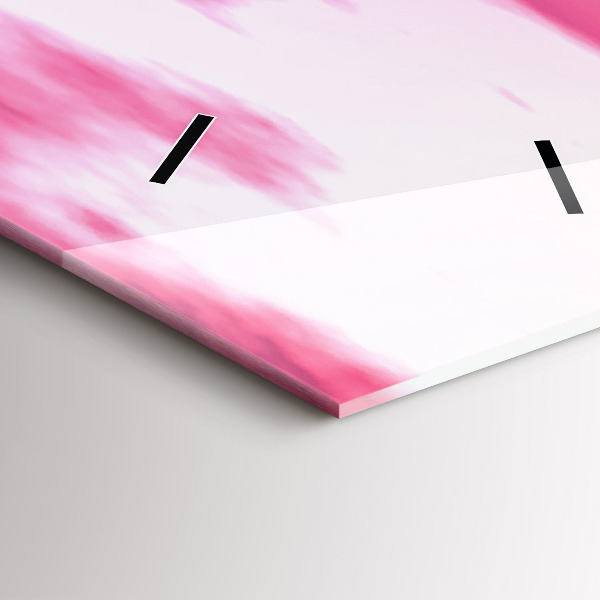 Ceas vertical de perete din sticlă Apus de soare la Stonehenge