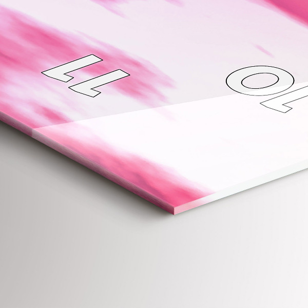 Ceas vertical de perete din sticlă Apus de soare la Stonehenge