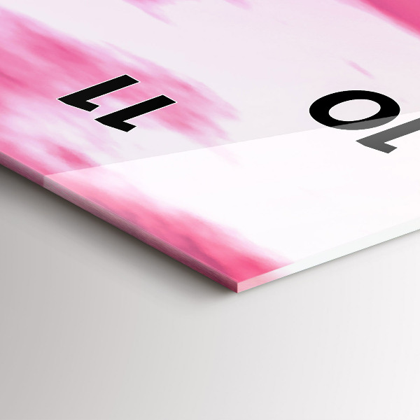 Ceas vertical de perete din sticlă Apus de soare la Stonehenge