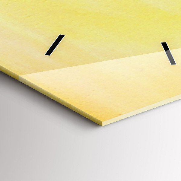 Ceas vertical de perete din sticlă Macarale la apus