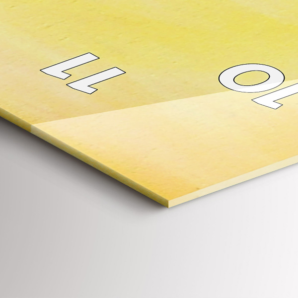 Ceas vertical de perete din sticlă Macarale la apus