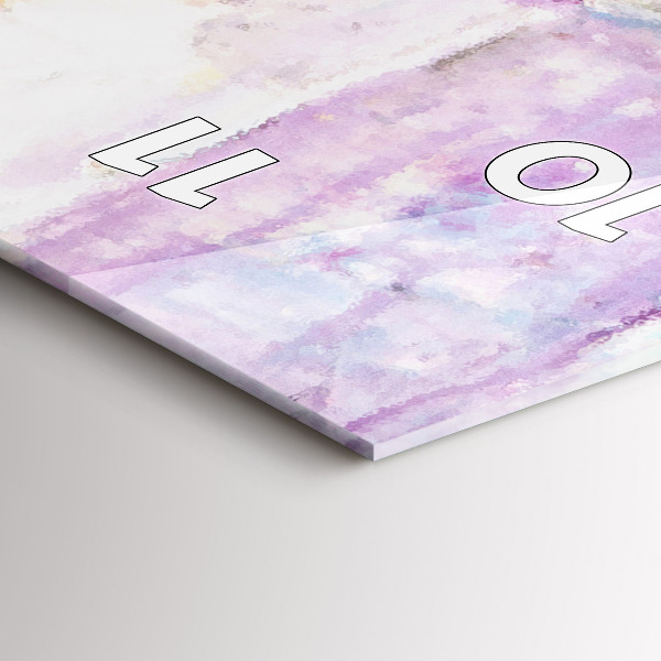 Ceas vertical de perete din sticlă Pregătirea balerinei