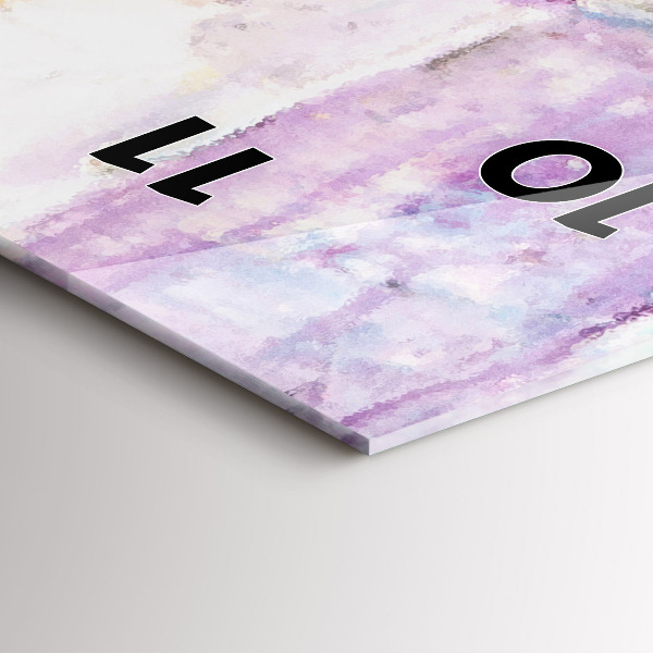 Ceas vertical de perete din sticlă Pregătirea balerinei