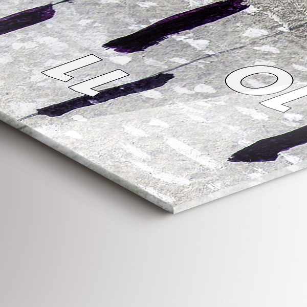 Ceas vertical de perete din sticlă Macarale în stuf