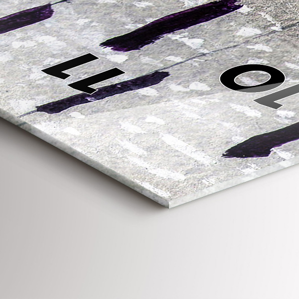 Ceas vertical de perete din sticlă Macarale în stuf