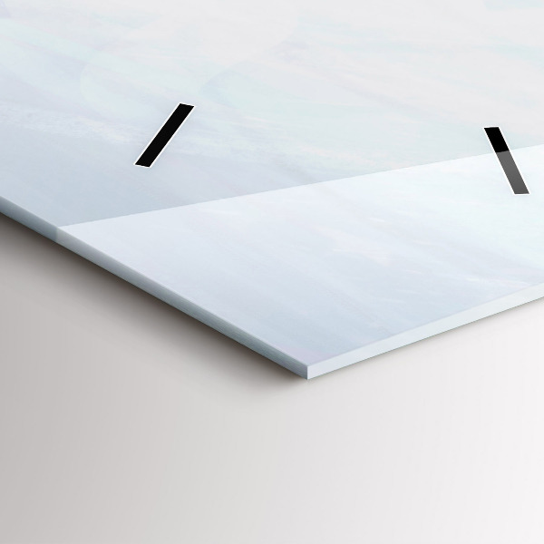 Ceas vertical de perete din sticlă Oameni colorați