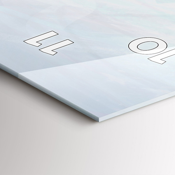 Ceas vertical de perete din sticlă Oameni colorați