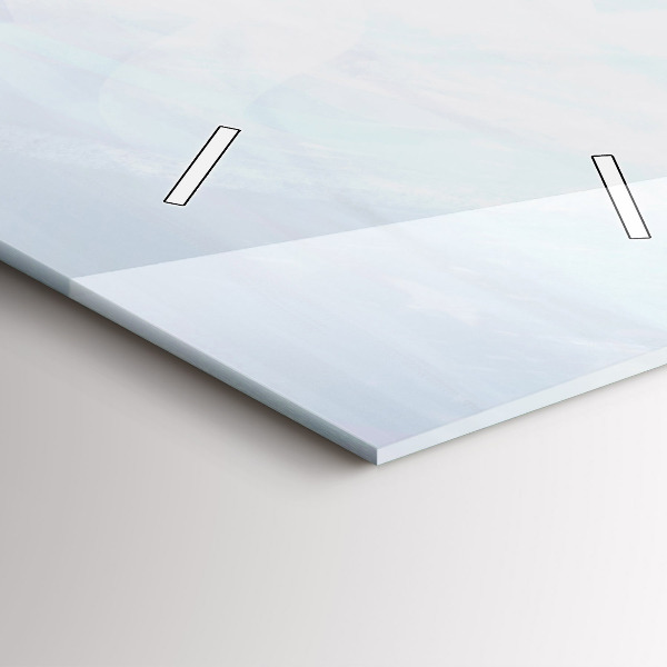 Ceas vertical de perete din sticlă Oameni colorați