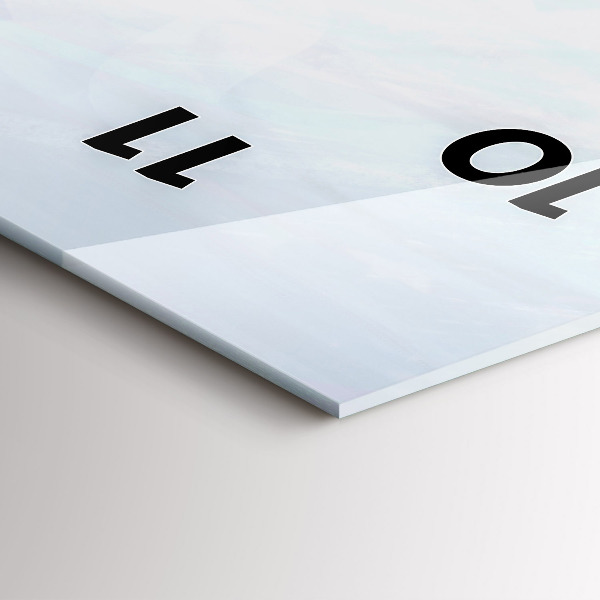 Ceas vertical de perete din sticlă Oameni colorați