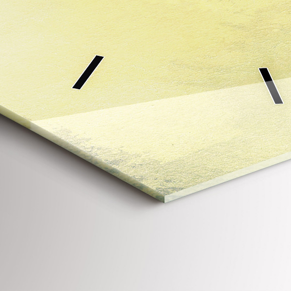 Ceas vertical de perete din sticlă Sat de pescari