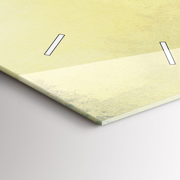 Ceas vertical de perete din sticlă Sat de pescari