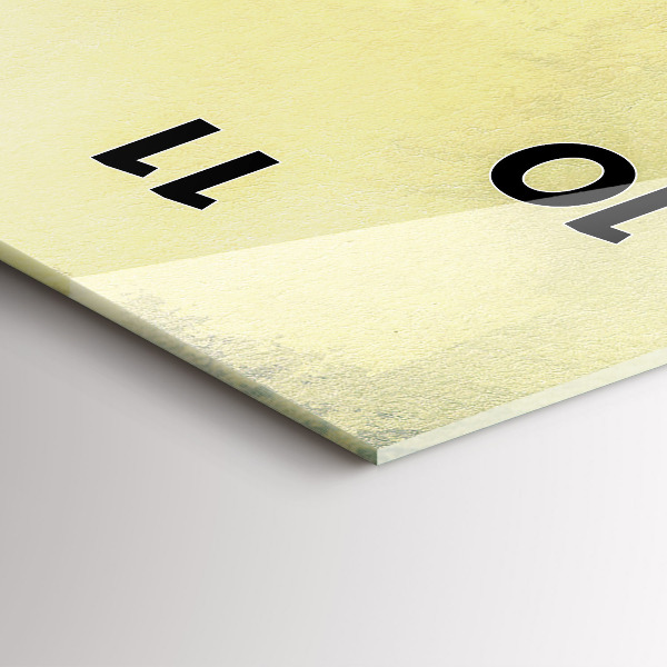 Ceas vertical de perete din sticlă Sat de pescari