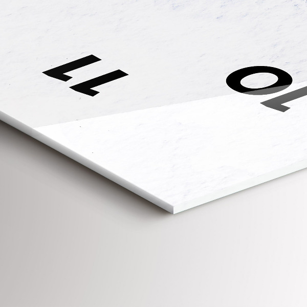 Ceas vertical de perete din sticlă Păsări zburătoare