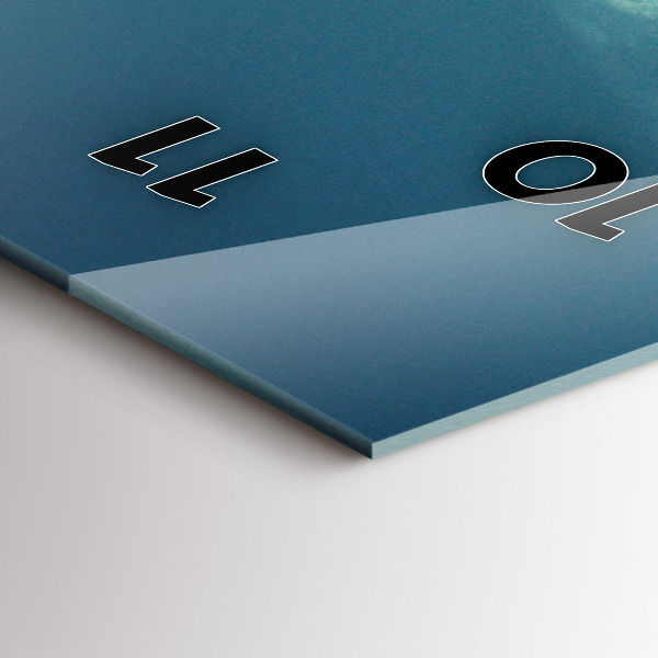 Ceas vertical de perete din sticlă Mașină cu o placă de surf