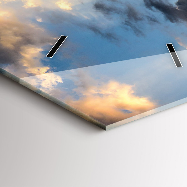 Ceas vertical de perete din sticlă Marele Zid Chinezesc