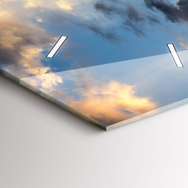 Ceas vertical de perete din sticlă Marele Zid Chinezesc