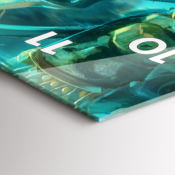 Ceas vertical de perete din sticlă Copii în pădure