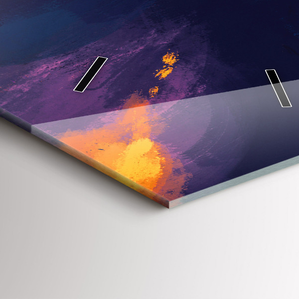 Ceas vertical de perete din sticlă Copil și baloane